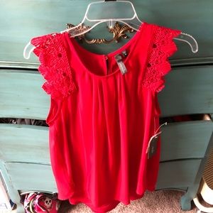 Red tank shirt